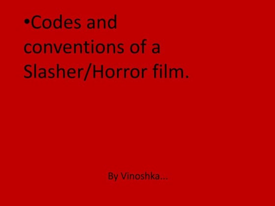 Codes and conventions
