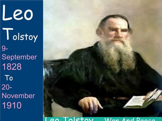 Leo Tolstoy's Biography