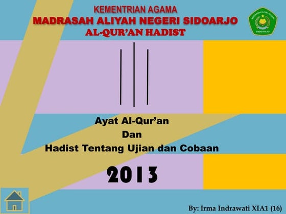 Al-Qur'an Hadist Bab Ujian dan Cobaan