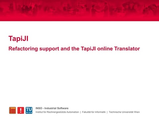 I18N refactoring support and the TapiJI online translator