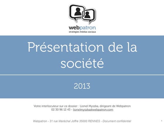 Présentation de webpatron