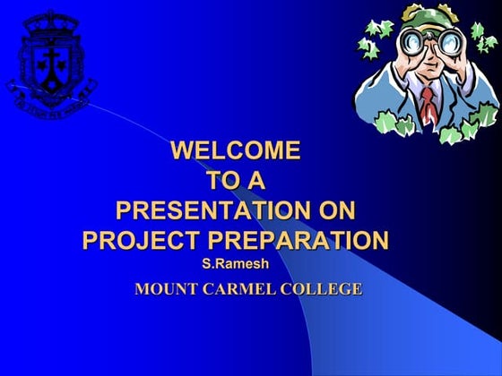 Presentation on project preperation 