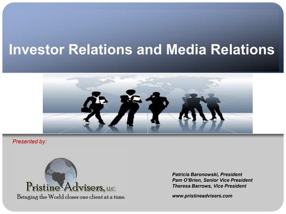 Pristine Advisers Presentation