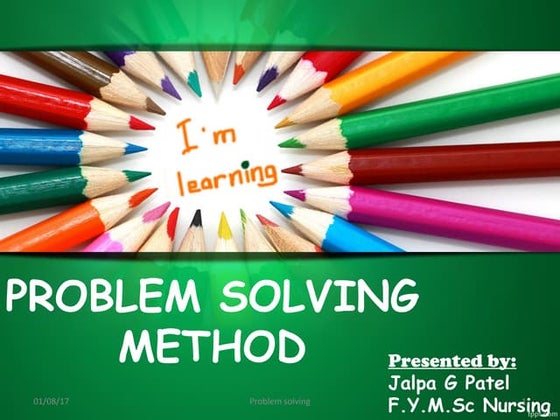 Problem solving method