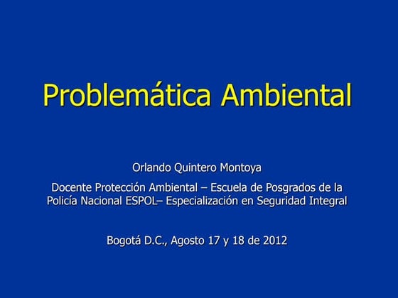 Problemática Ambiental