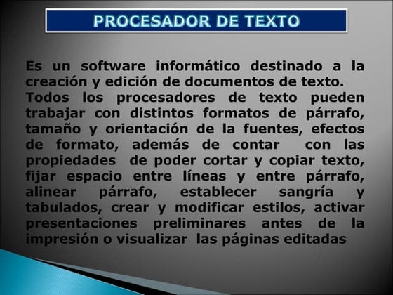 Procesador de texto