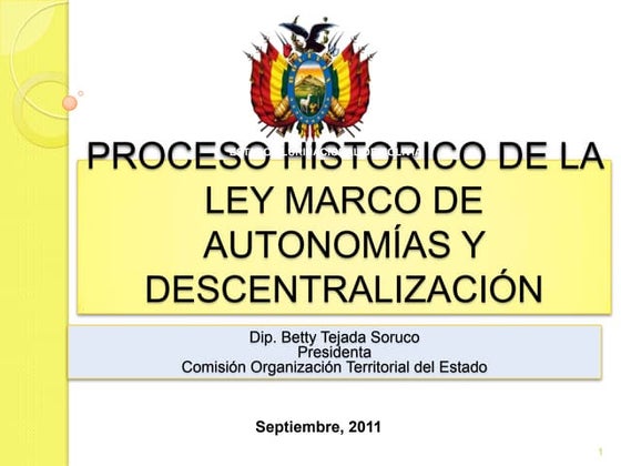 Proceso historico Autonomias Bolivia