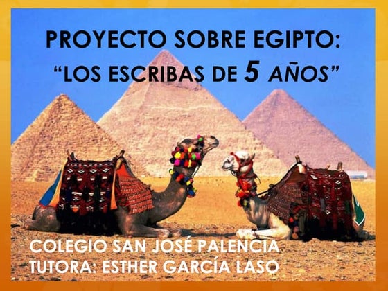 Proyecto: Los escribas de 5 años.