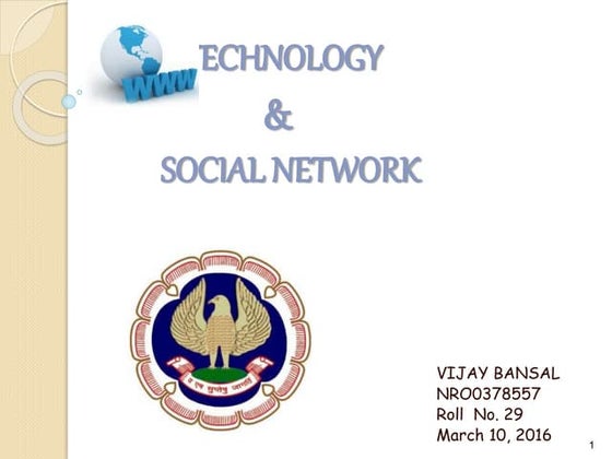 web technology and soical networking 