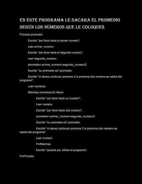 Promedios