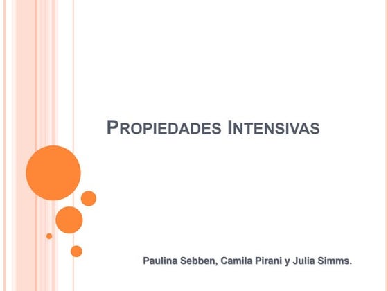 Propiedades intensivas Séptimo