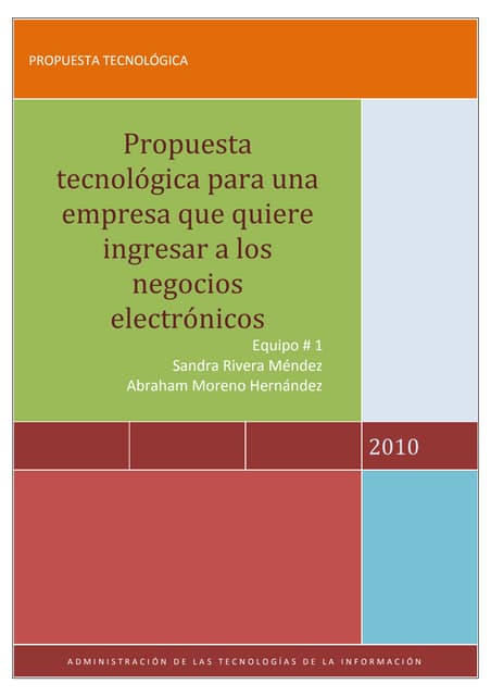 Propuesta tecnologica