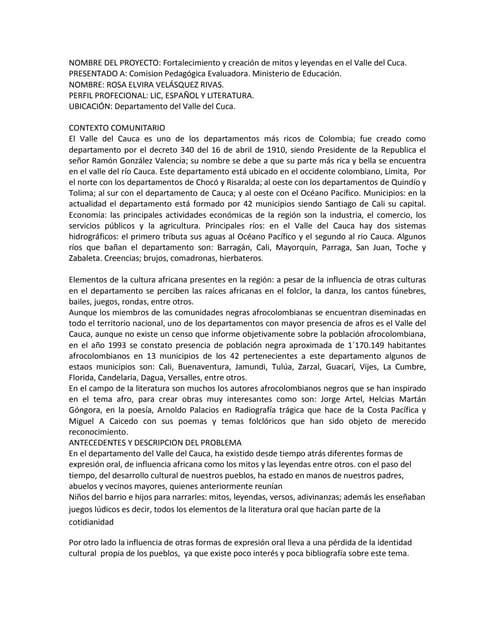 Proyecto afro