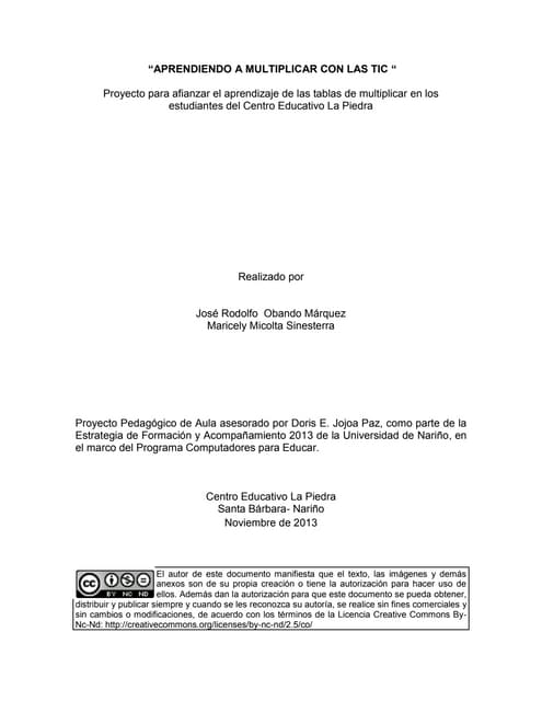 Proyecto de aula la piedra