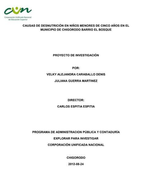 Proyecto de desnutricion
