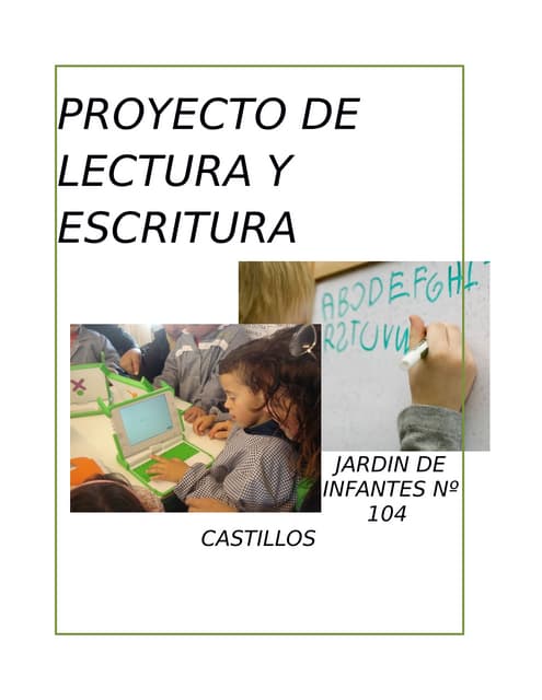 Proyecto  de lectura y escritura