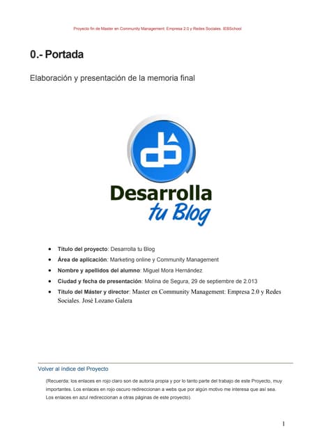 Proyecto fin de master