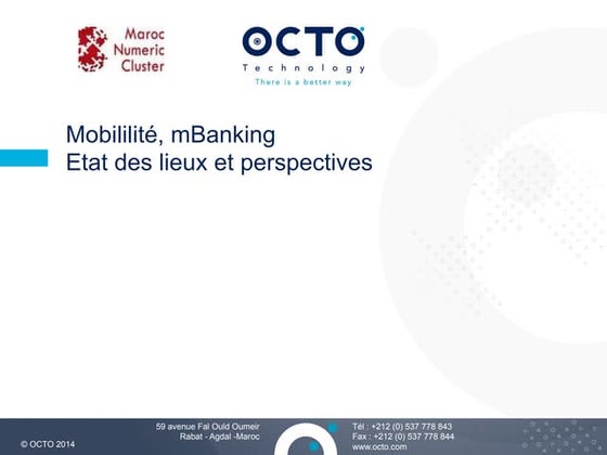 OCTO Technologies - Mobile Monday Maroc: M-Banking & M-Payment