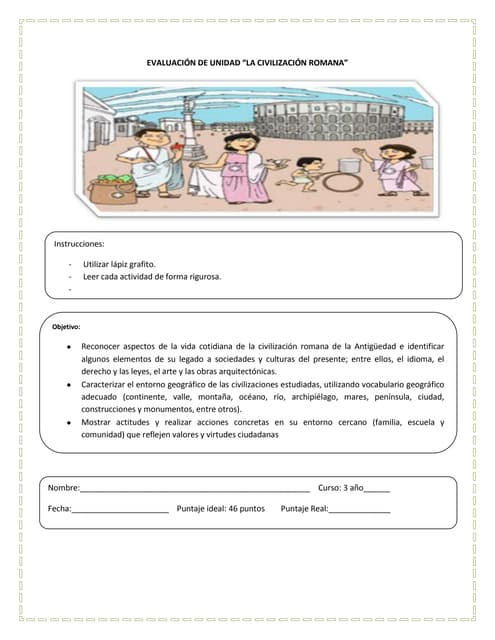 Evaluación Final de la Unidad