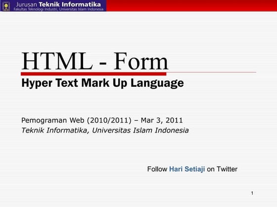 HTML - Form
