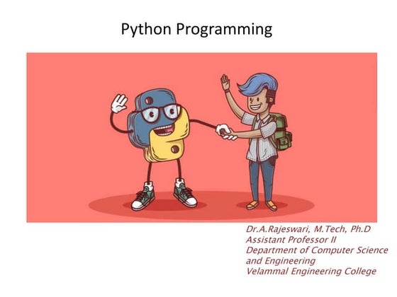 Operators and Control Statements in Python