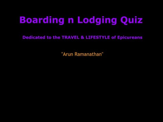 Qfi boarding lodging 2012 ppt