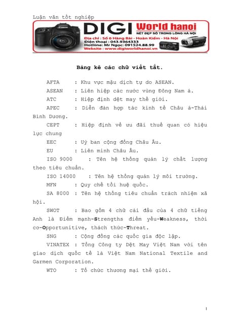 Chuyên đề thực tập tốt nghiệp