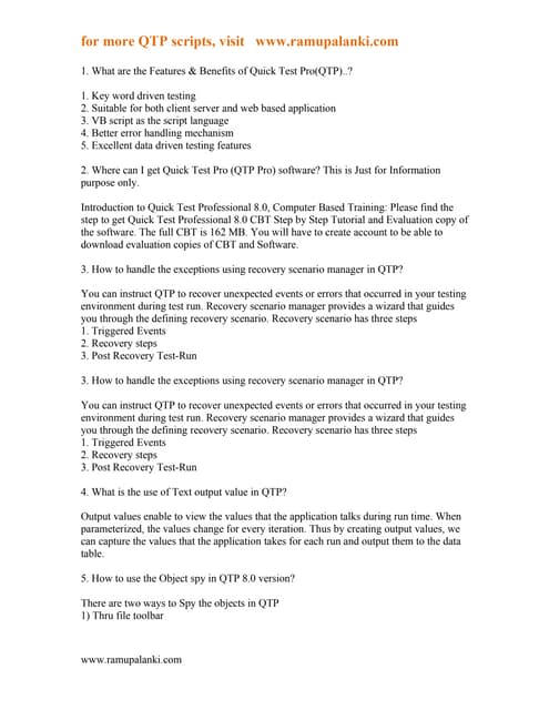 Qtp basic stuff