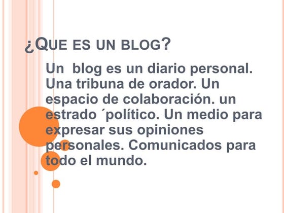 Que es un blog