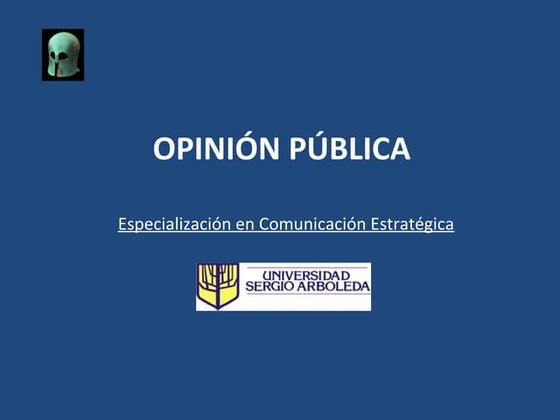 Qué es la opinión pública