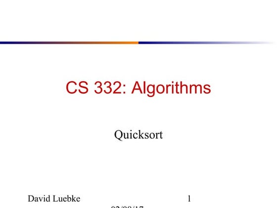Average case Analysis of Quicksort