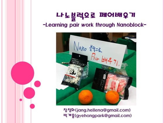나노블럭으로 페어배우기