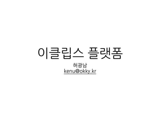 이클립스 플랫폼