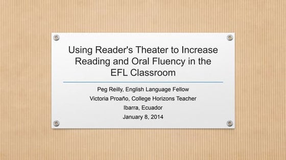 Reader’s theater (1)