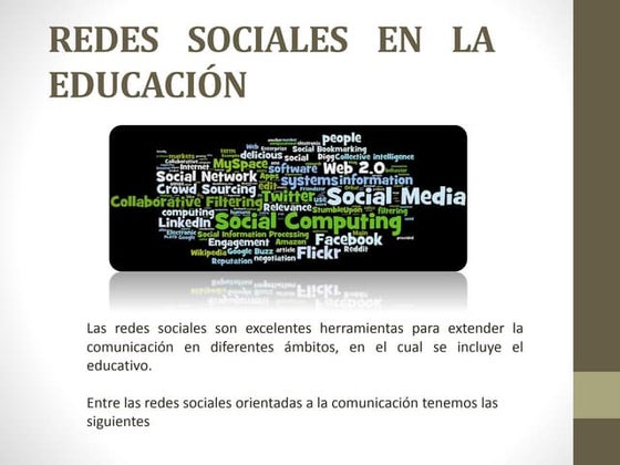 Redes sociales en la educación