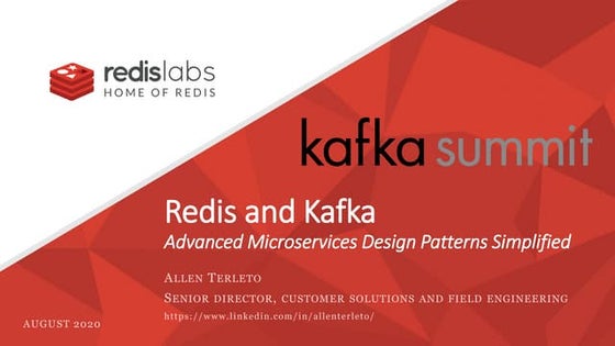 Redis and Kafka - Advanced Microservices Design Patterns Simplified