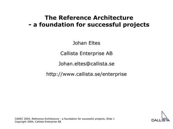 Reference Architecture