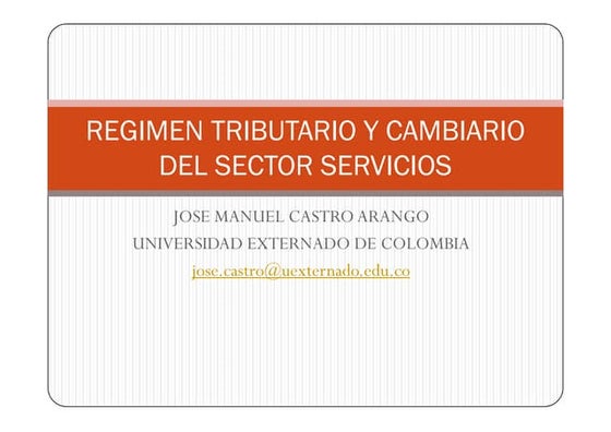 Regimen tributario