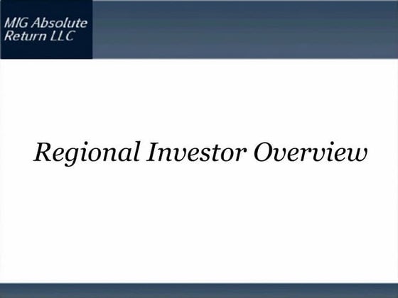 Regional investor overview