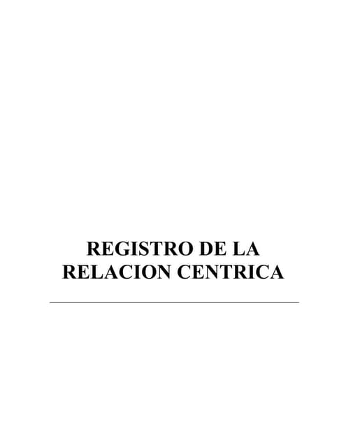 Relación centrica, montaje y programación