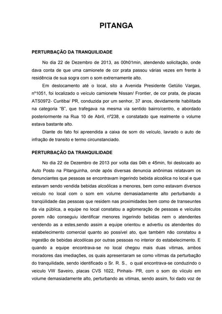 Relatório de imprensa dia 21 p 22 de dez de 2013