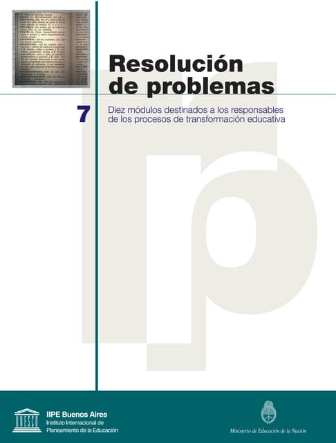 Resolución de problemas   iipe unesco bs. as.