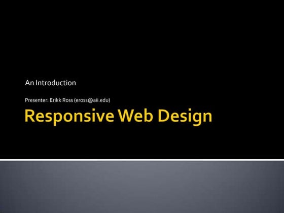 Responsive web design