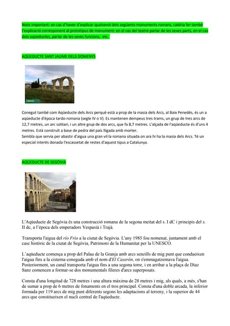 Restes arquitectòniques romanes