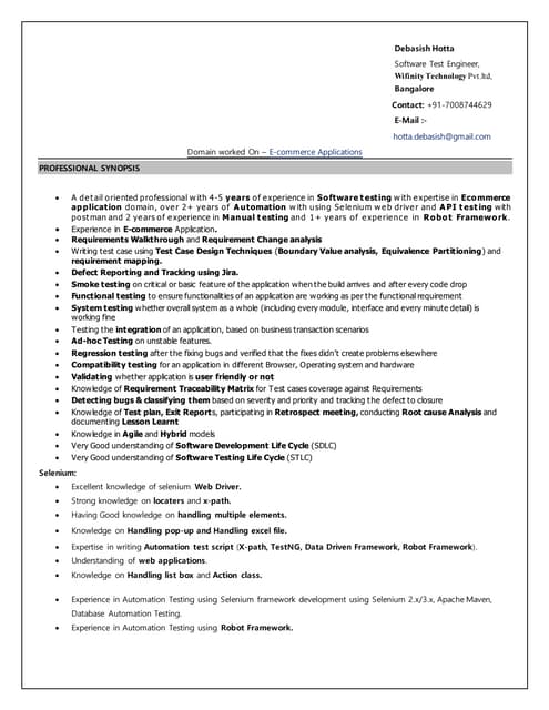 Resume debasish 
