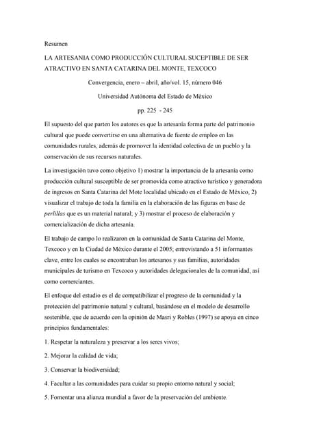 Rivera Manzanares & Vazquez  2008   Artesania como producción cultural suscep...