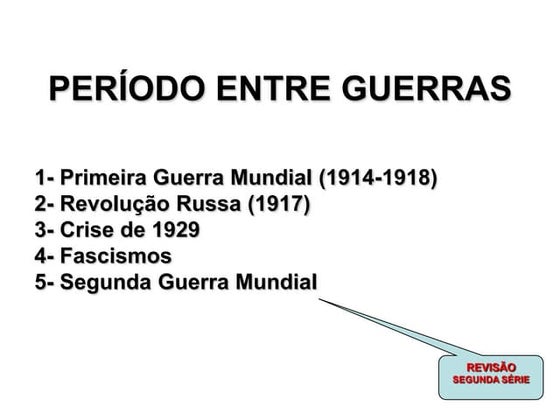 Revisão histórica do século xx