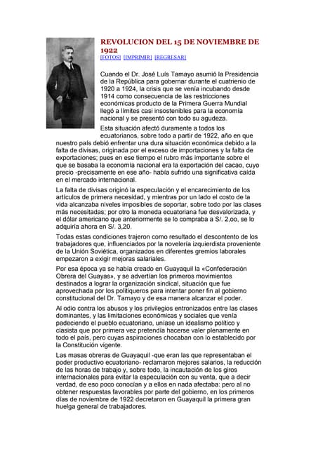 Revolucion del 15 de noviembre de 1922