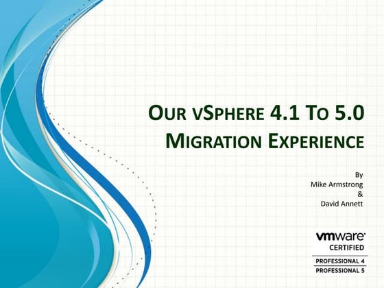 RHT Upgrading to vSphere 5