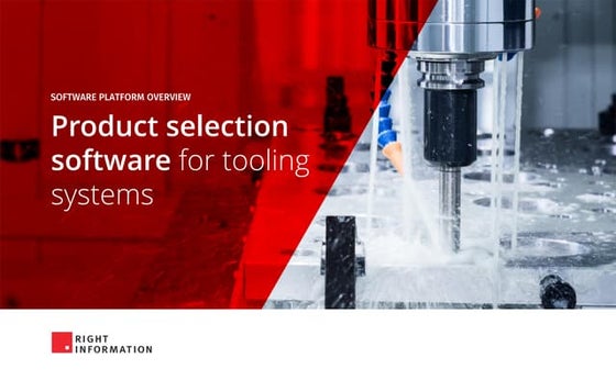 Tooling systems selection software - Right Information